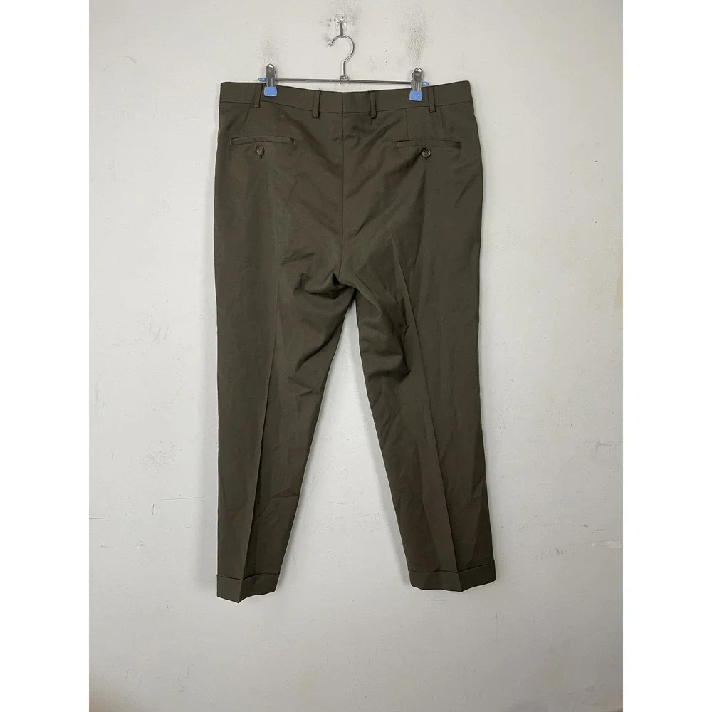 LRL Ralph Lauren Mens Dress Pants 38x29 Pleated High Performance Wool Fall Prep‎